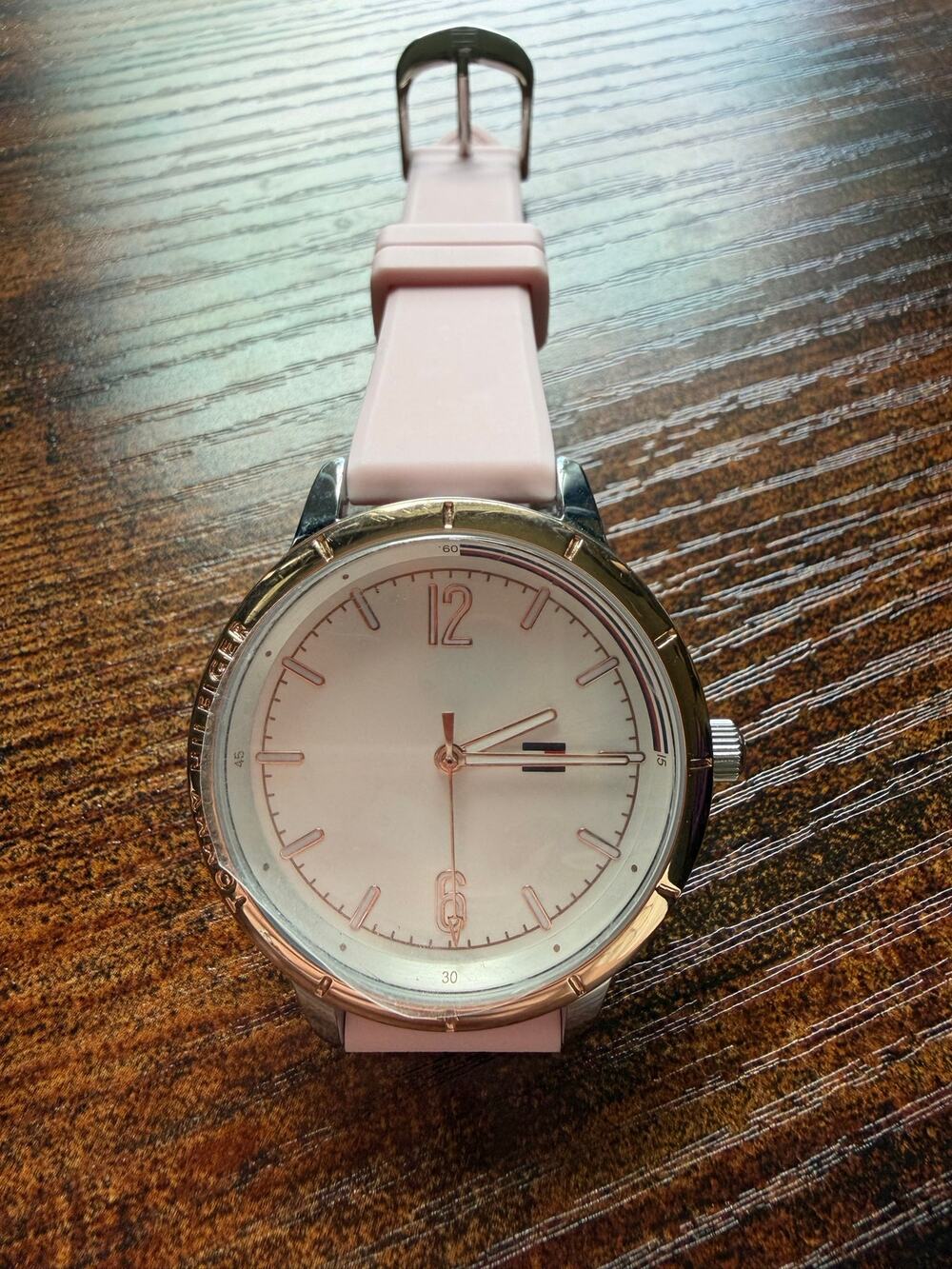 Tommy Hilfiger Women's Pink Silicone Strap Watch